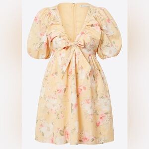 Abercrombie & Fitch puff sleeves floral dress Size L